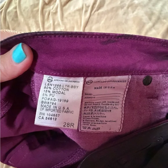 AG Adriano Goldschmied Black Leggings Jeans 28 - Picture 4 of 5